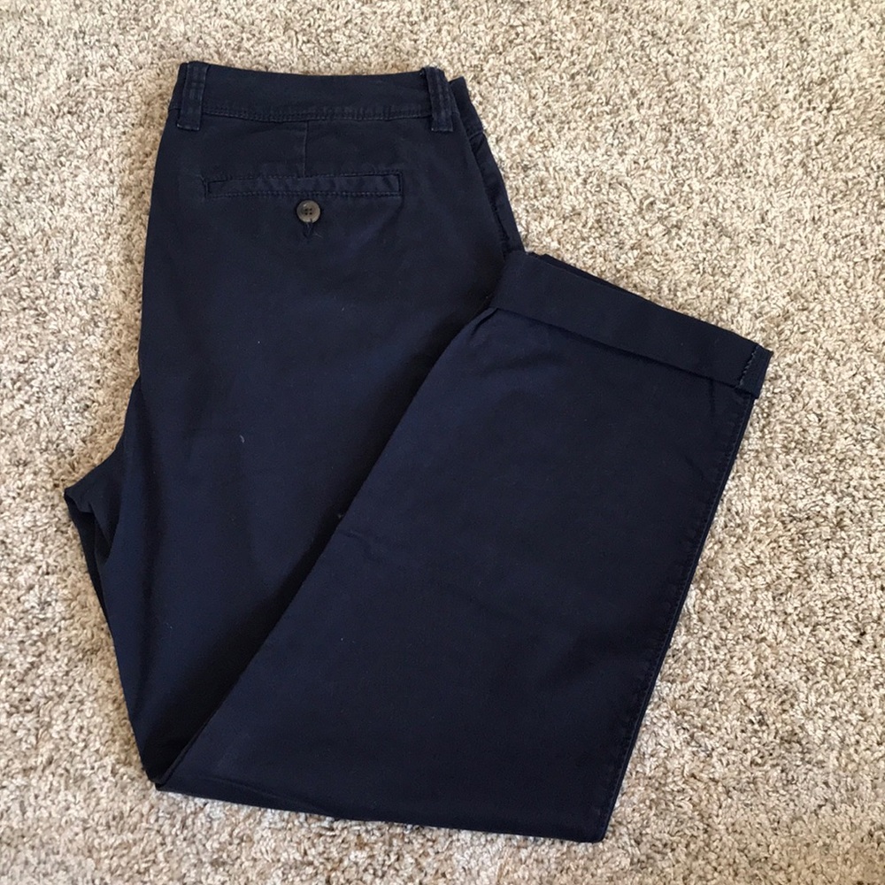 Gap Navy Vintage Tolled Crops